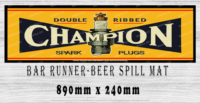 Buy DOUBLE RIBBED Menu Bar Runner - Upgrade Your Bar with Quality Barware | Tin Sign Factory Australia