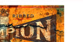 DOUBLE RIBBED Vintage Rusted Look 750 x 400 mm Quality Sublimated Metal Sign