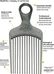 Chicago Comb Carbon Fiber Combs - Various Models