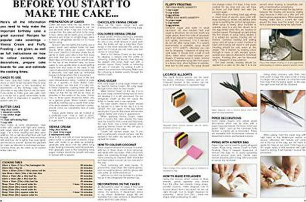Children's Birthday Cake Book - Vintage Edition