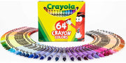 Crayola Crayon Box With Sharpener 64 Colours Gift Colouring Drawing Non Toxic