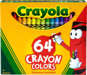 Crayola Crayon Box With Sharpener 64 Colours Gift Colouring Drawing Non Toxic