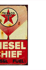 DIESEL CHIEF Vintage Retro Home Wall Shed Garage Poster Décor Bar Wall Tin Metal Signs