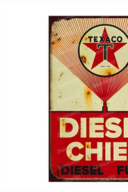 DIESEL CHIEF Vintage Retro Home Wall Shed Garage Poster Décor Bar Wall Tin Metal Signs