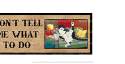 DON'T TELL ME Aussie Beer Spill Mat (890mm x 240mm) BAR RUNNER Man Cave Pub Rubber