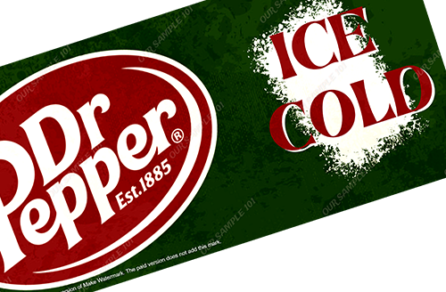 Dr. Pepper Ice Cold Drink Home Decoration Living Room Shop Wall Art Decor