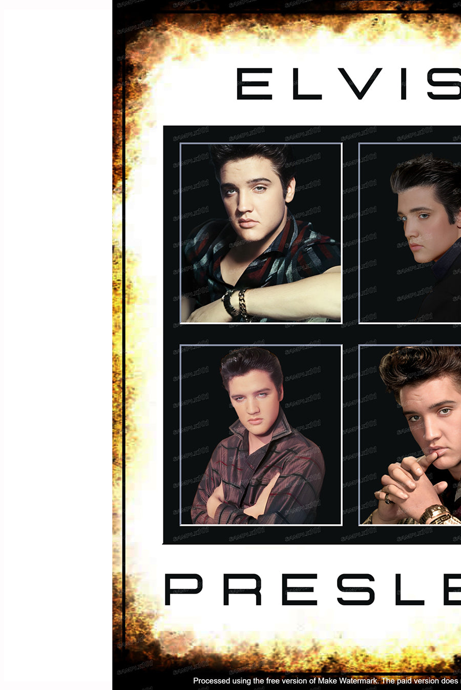 ELVIS PRESLEY Vintage Retro Home Wall Poster Décor Bar Wall Tin Metal Signs