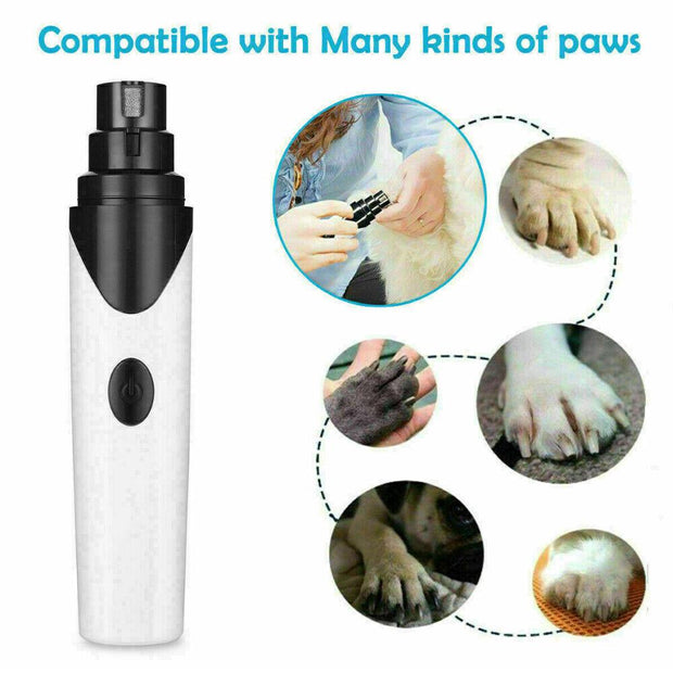 ** Rechargeable Electric Pet Nail Grinder Kit for Dogs and Cats - Anti Bark Collar Included**