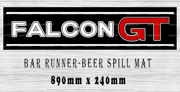 FALCON GT Menu Bar Runner (890mm x 240mm) Home Cafe Shop Barware Bar Mat