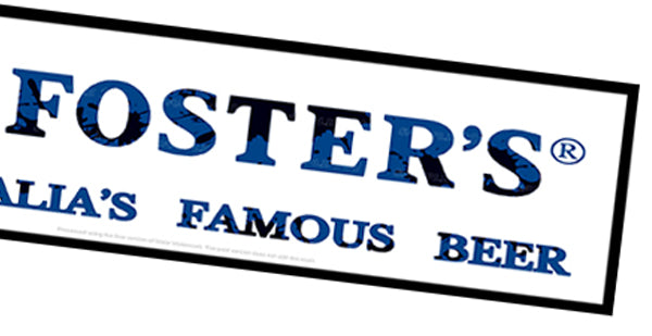 FOSTER'S AUSTRALIA BAR MAT BAR RUNNER 