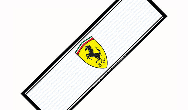 FERRARI LOGO Menu Bar Runner (890mm x 240mm) Home Cafe Shop Barware Bar Mat