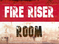 FIRE RISER Rustic Look Home Warning Wall Décor Reproduction Bar Wall Tin Metal Signs