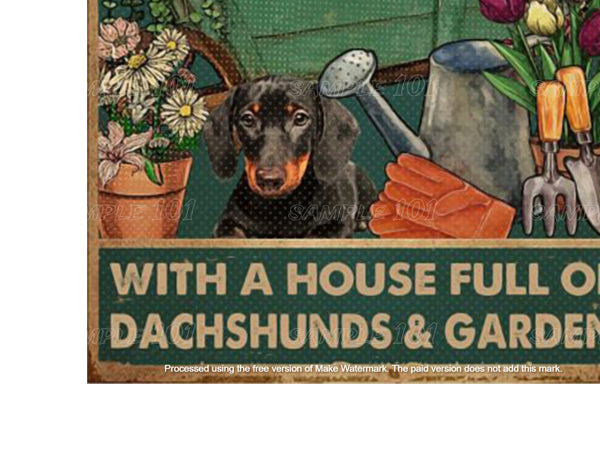 FULL OF DACHSHUNDS Vintage Retro Home Wall Shed Garage Poster Décor Bar Wall Tin Metal Signs