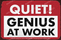 GENIUS Retro Vintage Rustic Look Home Classic Funny Resto Café Reproduction Bar Wall Tin Metal Signs