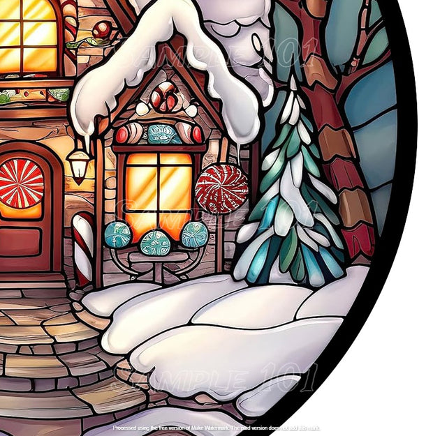 GINGERBREAD HOUSE Retro/ Vintage Round Metal Sign Man Cave, Wall Home Décor, Shed-Garage, and Bar