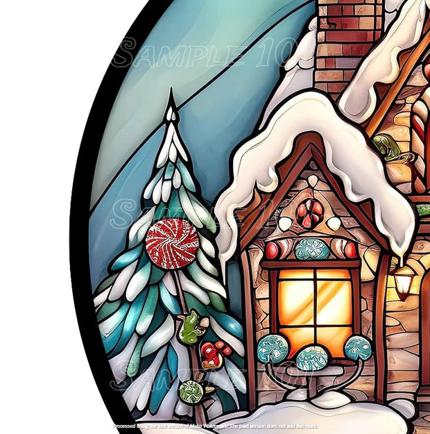 GINGERBREAD HOUSE Retro/ Vintage Round Metal Sign Man Cave, Wall Home Décor, Shed-Garage, and Bar