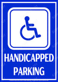 HANDICAPPED DISABLED PERSON PARKING 