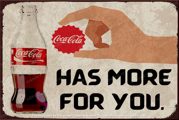 MORE FOR YOU Vintage Retro Look Drink Metal Tin Signs Man Cave, Shed & Bar Sign