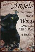 HAVE WHISKERS Retro Vintage Rustic Look Home Wall Décor Reproduction Bar Wall Tin Metal Signs