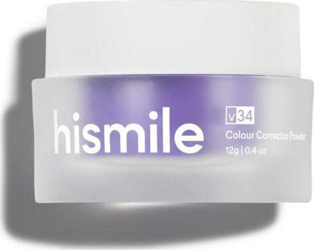 Hismile V34 Colour Corrector Powder, Purple Teeth Whitening, Tooth Stain Removal
