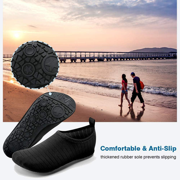 JOTO Water Shoes For Women Men Kids, Barefoot Quick-Dry Aqua Water Socks Slip-on Swim Beach Shoes For Snorkeling Surfing Kayaking Beach Walking Yoga