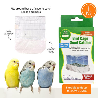 Jumbo Bird Seed Catcher - Keep Your Pet's Cage Tidy & Mess-Free!