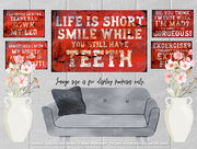 LIFE IS SHORT Vintage Retro Home Wall Shed Garage Poster Décor Bar Wall Tin Metal Signs