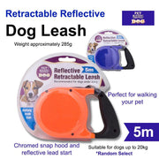"Reflective Retractable Dog Leash - Perfect for Training and Walking Your Pet!"
