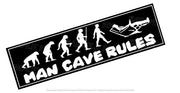  Buy MAN CAVE RULES Beer Spill Mat: Keep It Clean & Crowned (890mm x 240mm)