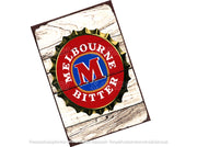 MB BOTTLE CAP Retro Rustic Look Vintage Tin Metal Sign Man Cave, Shed-Garage, and Bar
