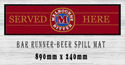 Buy MB SERVED HERE Aussie Beer Spill Mat: Cheers to Cleanliness (890mm x 240mm)