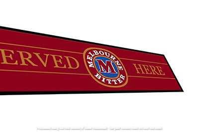 MB SERVED HERE Aussie Beer Spill Mat (890mm x 240mm) HALF BAR RUNNER Man Cave Pub Rubber