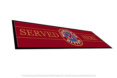 MB SERVED HERE Aussie Beer Spill Mat (890mm x 240mm) HALF BAR RUNNER Man Cave Pub Rubber