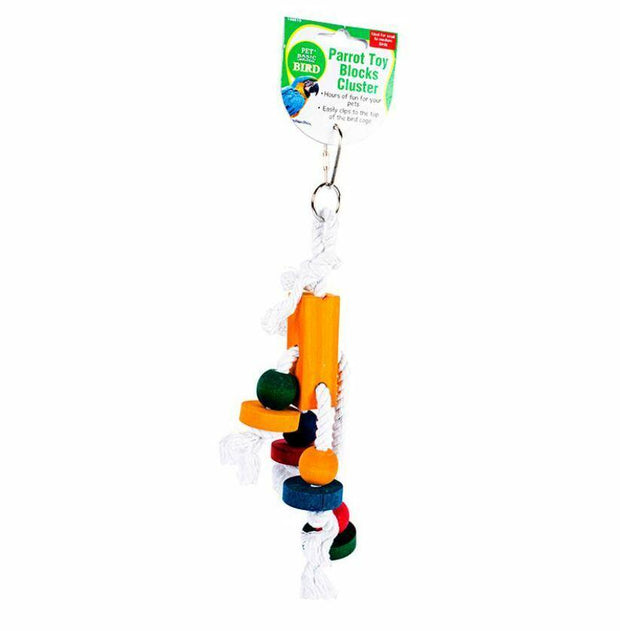 NEW Parrot Hanging Swing Bird String Toy Cage Blocks Cluster Sturdy And Flexible--- Keep Your Bird Entertained with NEW Parrot Hanging Swing Bird String Toy