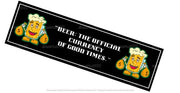 BEER CURRENCY Aussie Beer Spill Mat (890mm x 240mm) BAR RUNNER Man Cave Pub Rubber