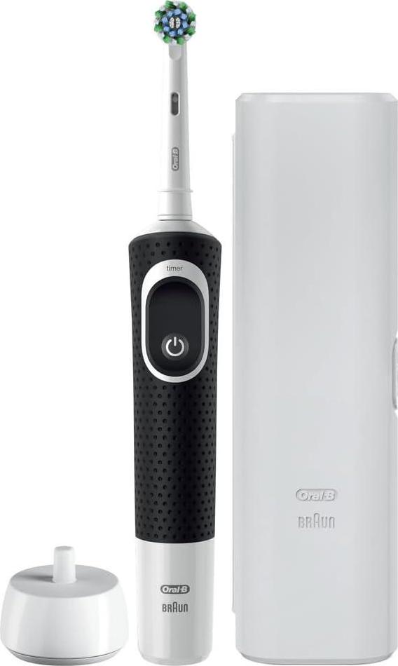 Oral-B Pro 100 Deep Clean Electric Toothbrush, Black - Clinically Proven Plaque Removal