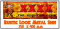 THE POPULAR Vintage Rusted Look 750 x 400 mm Quality Sublimated Metal Sign 