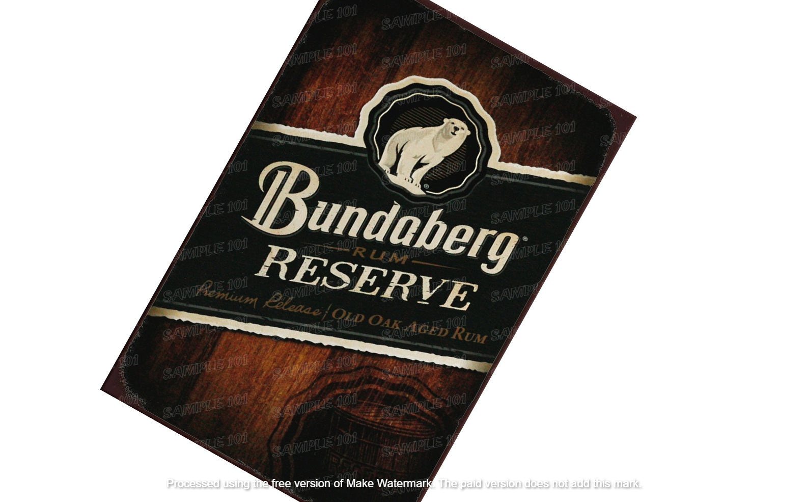 PREMIUM RELEASE Retro Rustic Look Vintage Tin Metal Sign Man Cave, Shed-Garage, and Bar