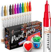 Paint Pens For Rock Painting Stone Ceramic Glass Wood 12 Acrylic Paint Markers