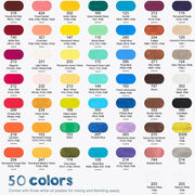 Paul Rubens Oil Pastels, 50 Colors Aritst Soft Oil Pastel Vibrant And Vibrant, S