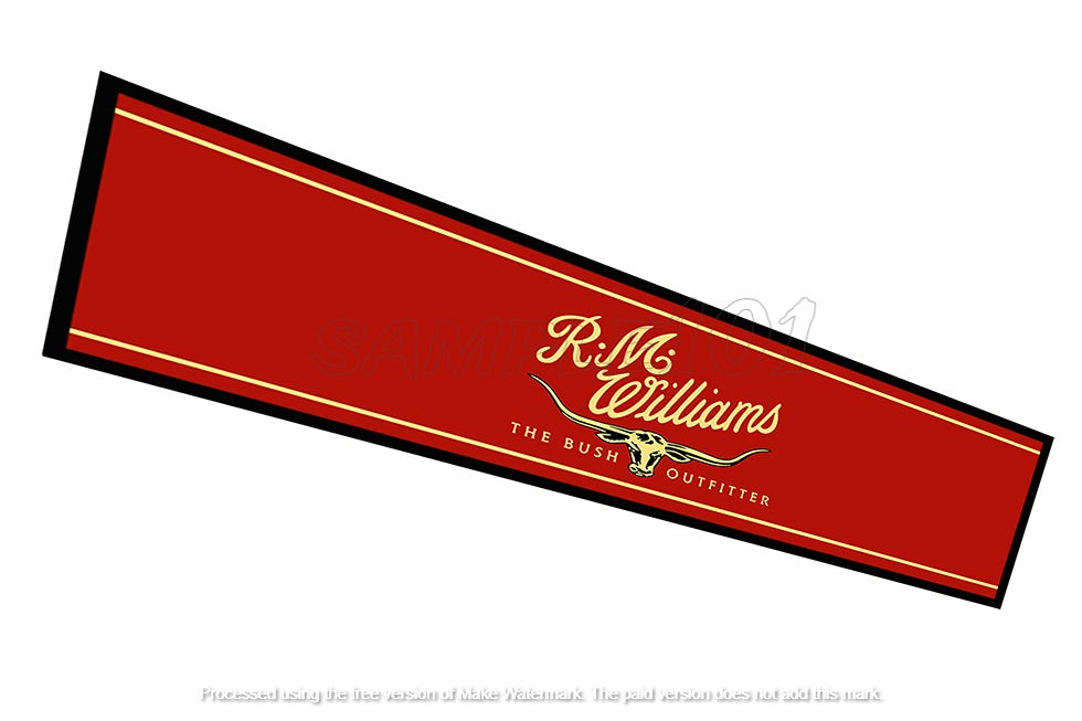 Buy R.M. WILLIAMS Beer Mat: Tame Spills, Rule Your Man Cave (890mm x 240mm)