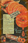 SLICES OF ORANGE Retro Vintage Rustic Look Home Classic Shed Resto Café Reproduction Bar Wall Tin Metal Signs