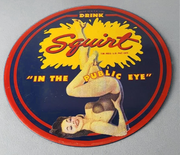 Vintage Retro Round Plymouth Colt Coca-Cola Squirt Drink Converse Aviation Decorative Metal Sign
