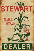 STEWART DEALER Retro Vintage Rustic Look Home Classic Shed Garage Reproduction Bar Wall Tin Metal Signs
