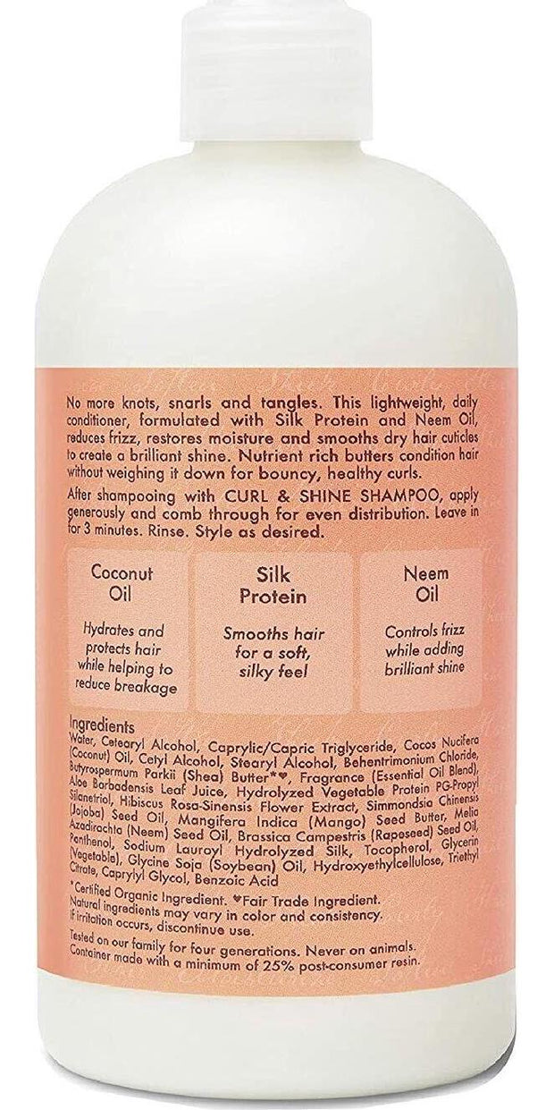 Shea Moisture Coconut, Hibiscus Curl And Shine Conditioner For Unisex - 13oz, 38