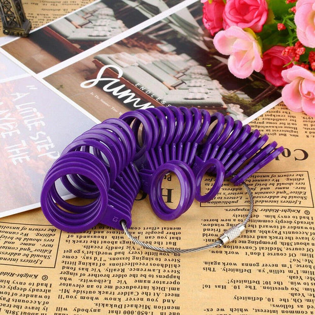 Ring Sizer Finger Gauge Jewelry Measuring Tool - Easy to Use, Accurate Sizing