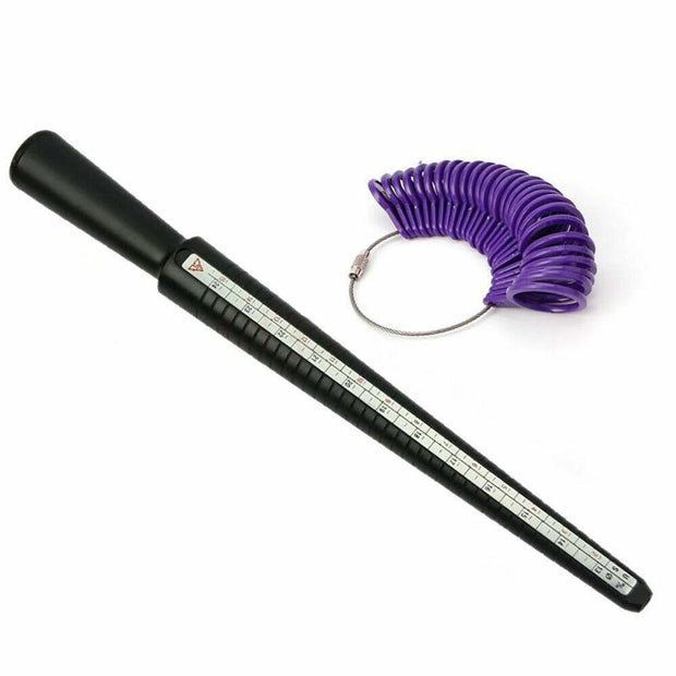 Ring Sizer Finger Gauge Jewelry Measuring Tool - Easy to Use, Accurate Sizing