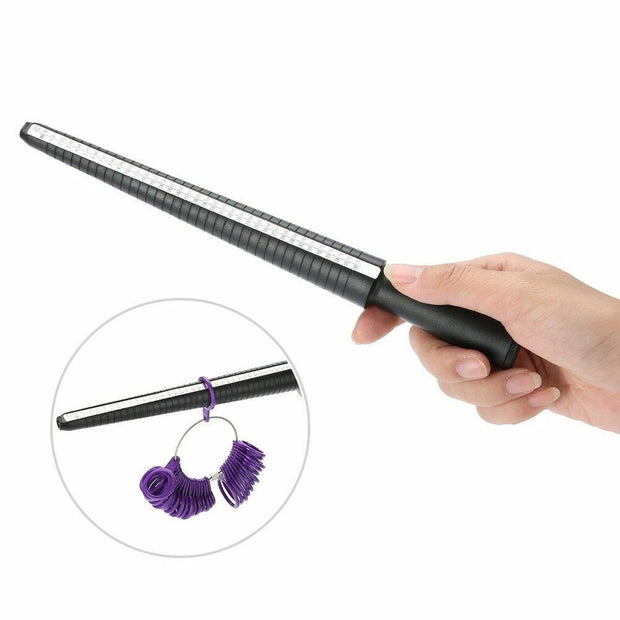 Ring Sizer Finger Gauge Jewelry Measuring Tool - Easy to Use, Accurate Sizing