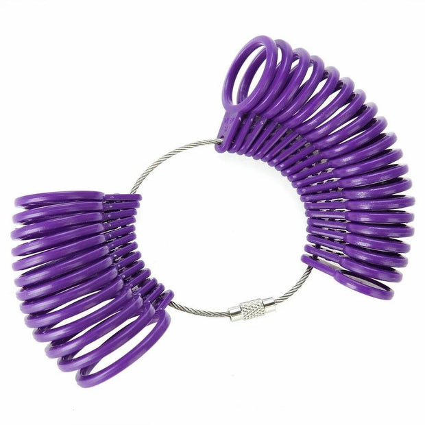 Ring Sizer Finger Gauge Jewelry Measuring Tool - Easy to Use, Accurate Sizing
