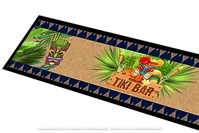 Buy TIKI BAR Beer Mat: Sip Worry-Free, Party On (890mm x 240mm)